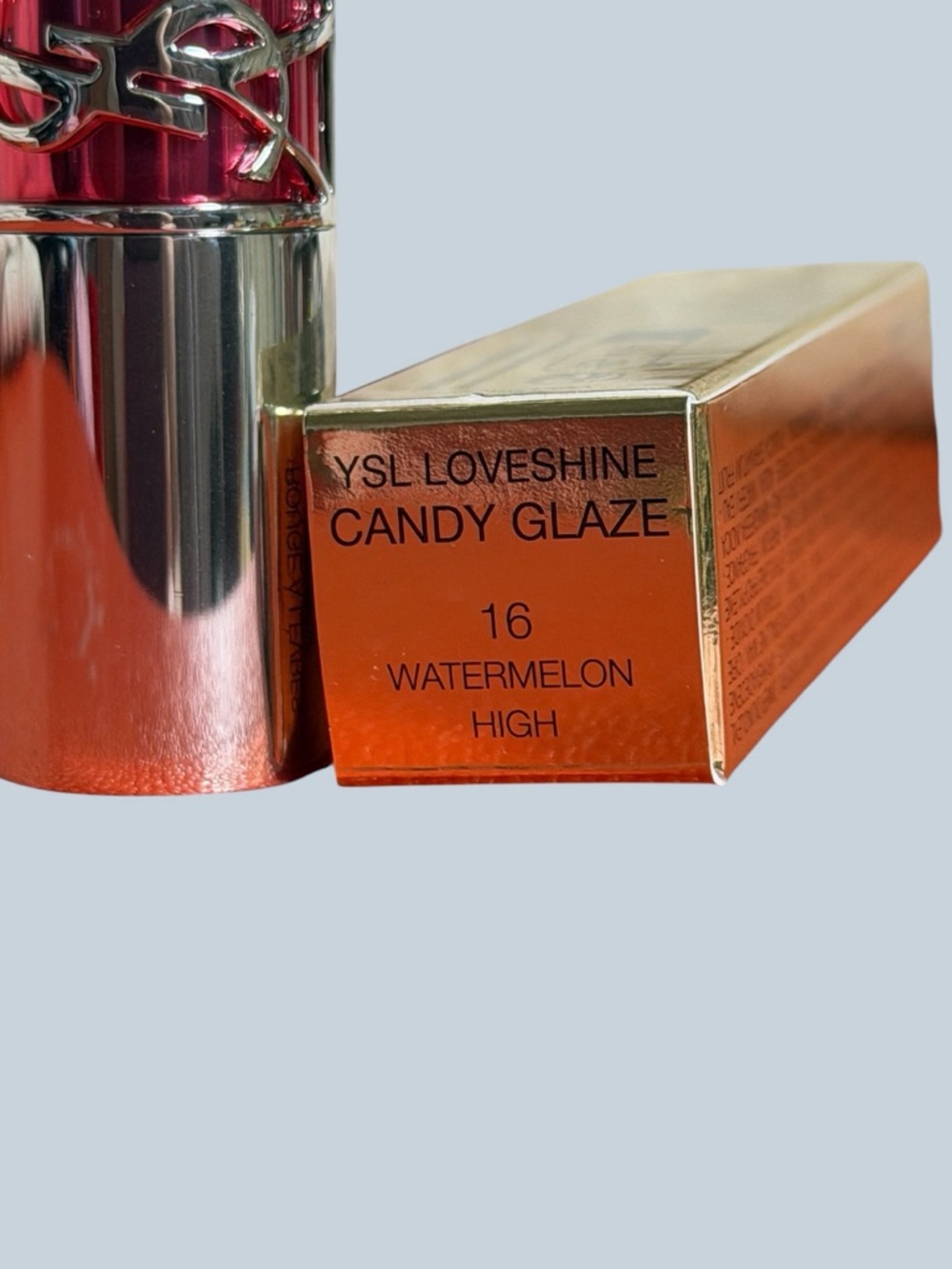 Yves Saint Laurent Rouge Volupte Candy Glaze Balm Watermelon High - Picture 4 of 10